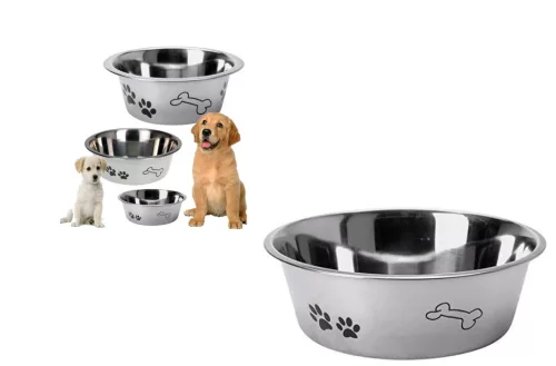 Kutyatál Dekoros Inox 16cm A12650130 (12/gy_48/#)