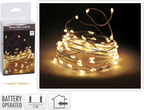 Fényhuzal 40 LED Meleg Fehér AX9702020 (24/gy_48/#)