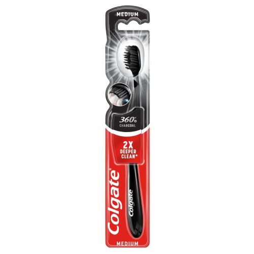Colgate 360 Fogkefe Charcoal 1Db (e)