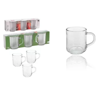   Bögre Üveg Kávé/Tea 3 Darabos 240ml YE5000040/YE6000720 (9/#)