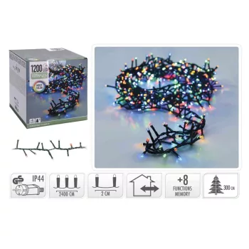   (Karácsony) Égősor 1200 LED-es Színes 24 Méteres AX8510450 (6/#)