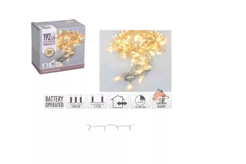 (Karácsony) 192 LED-es Égősor AX8416230 (18/#)