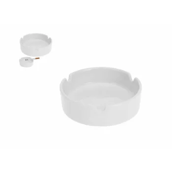 Scrumieră Ceramică Albă Rotudă 10cm Q51500500