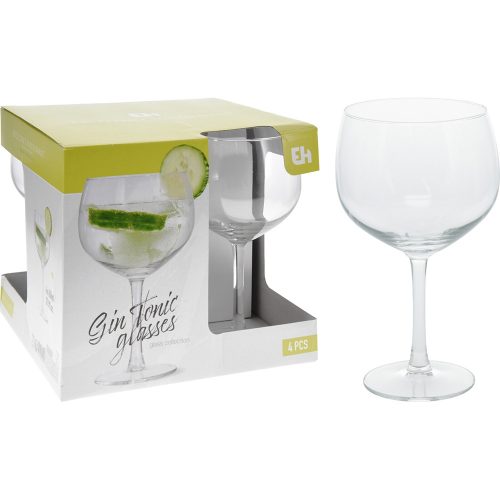 Pohár Üveg Gin Tonic 650ml 4 Darabos CC7000350 