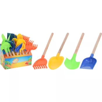   Homokozó Játék (Ásó, Gereblye, Lapát) 42cm S34896200 (24/gy_48/#)