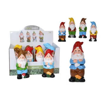 Gnom de gradina Ceramica 20cm 4 tipuri 099810000
