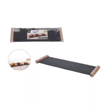 Servire Lemn Ardezie cu Mâner 49*15cm 210000400