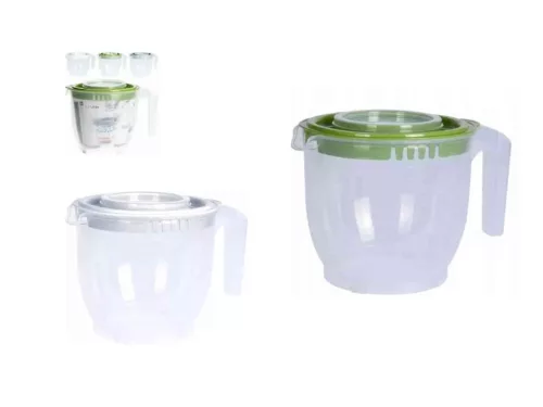 Keverő Tál 2 Fedővel 2200ml 22000070 (15/#)