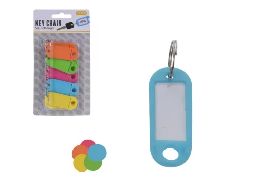 Kulcsjelölő Műanyag Színes 10 Darabos CY4653220 (24/gy_96/#)