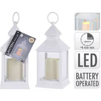 Lámpás LED Gyertyával 23cm ANX000100 (12/#)