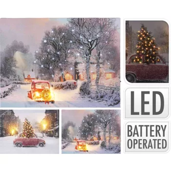 (Karácsony) Hangulatkép 40*30cm LED ANB000390 (12/#)