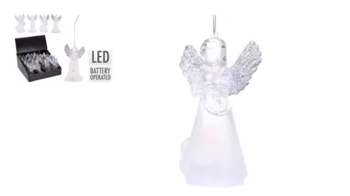 Függő Dekoráció Angyal 11cm LED AX5304370 (16/gy_32/#)
