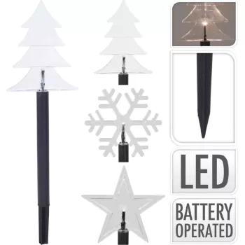   (Karácsony) Lámpa Földbe Szúrható 5 LED 37cm AX5304610 (12/#)