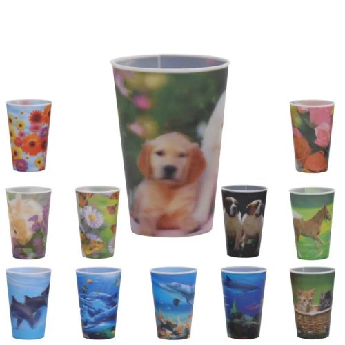 Pohár Műanyag 300ml 3D-s Dekorral CY2800020