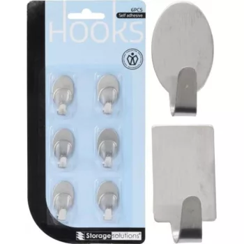 Öntapadó Fogas Fém 6 Darabos CY5654840 (24/gy_96/#)