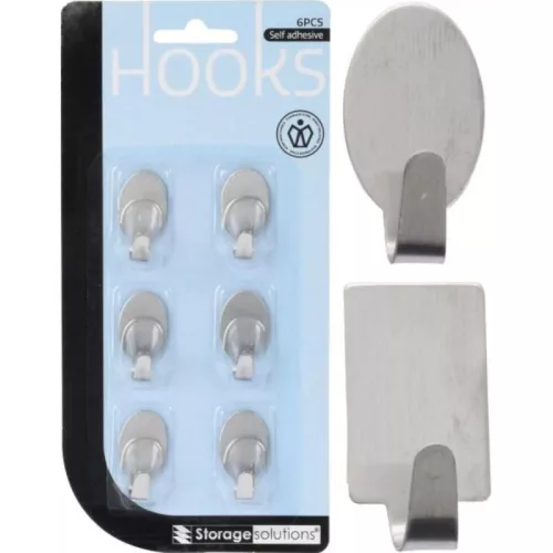 Öntapadó Fogas Fém 6 Darabos CY5654840 (24/gy_96/#)