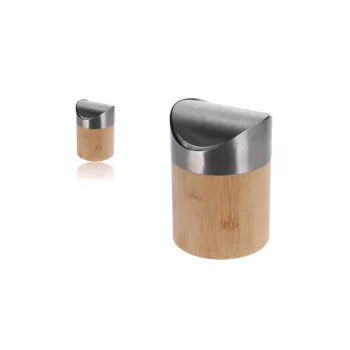 Billenős Szemetes 1 Literes Bambusz/Inox CY4653740 (12/#)