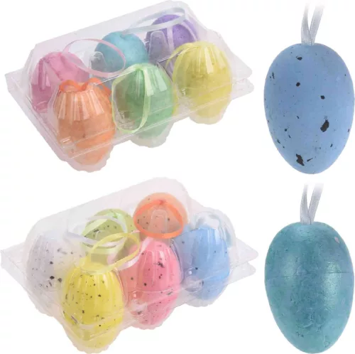 (Húsvét) Tojás Szett 6cm 6 Darabos 765030180 (36/gy_72/#)