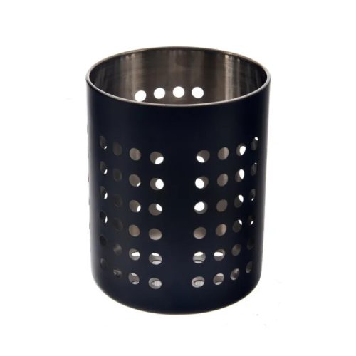 Evőeszközszárító Fekete Kerek 12*H13.1cm A12405540 