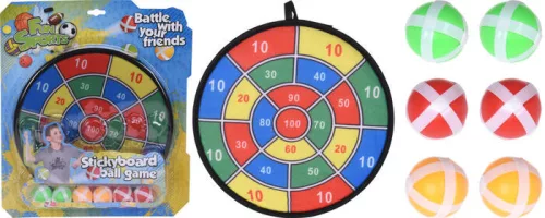 Darts Tábla Tépőzáras 27cm S34932060 (12/gy_24/#)