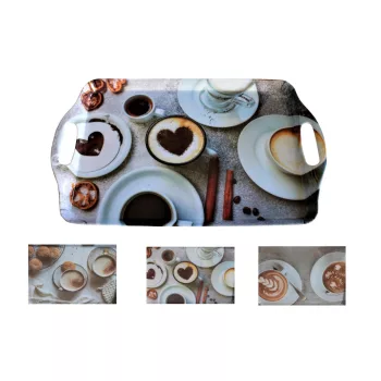 Tava Cafea Melaminata Decorativa 38*23cm 170459040