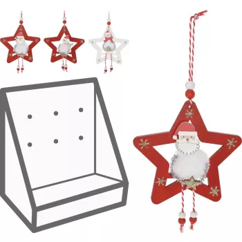   (Karácsony) Függő Dekoráció Csillag 11cm ABJ431370 (96/#)