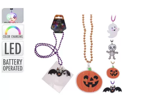 (Halloween) Nyaklánc LED 491660370 (12/gy_48/#)