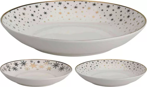 (Karácsony) Tányér Leveses Porcelán 628110690 (6/gy_24/#)
