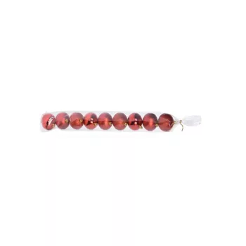   (Karácsony) Karácsonyfadísz Gömb 9*60mm Piros ACS100520 (30/gy_60/#)