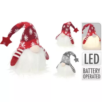 (Karácsony) Törpe LED 28cm ADO000110 (12/gy_24/#)
