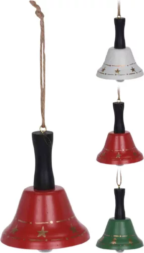 (Karácsony) Függő Dekoráció Csengettyű 8cm DH8049240 (12/gy_48/#)
