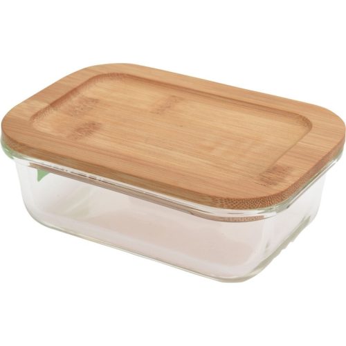 Hűtődoboz Üveg Bambusz Tetővel 1040ml CD1003030 