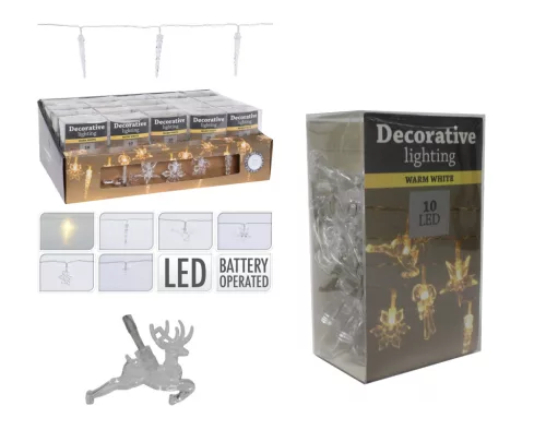 (Karácsony) Fényfüzér 10 LED-es AXS500840 (20/gy_40/#)