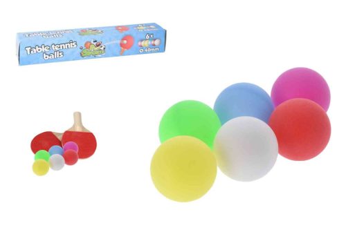 Ping-Pong Labda 6 Darabos Színes S04300060