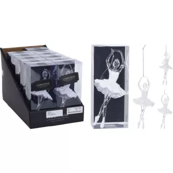   (Karácsony) Függő Dekoráció Balerina 17cm CAA221720  (12/gy_48/#)