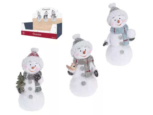 (Karácsony) Hóember Figura 11cm AAA753750 (24/gy_72/#)