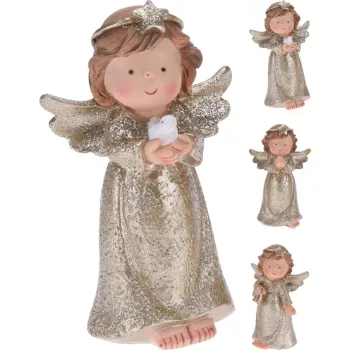   (Karácsony) Angyalka Figura 12cm Arany ALX615210 (12/gy_48/#)