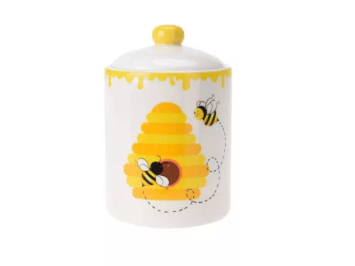 Tároló Doboz Méhecskés Porcelán 12*18cm AZD501730 (16/#)