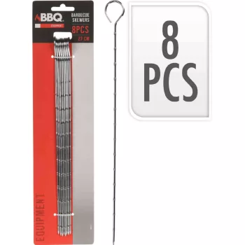   Nyárs Grillezéshez BBQ Fém 27cm 8 Darabos C83500520 (12/gy_48/#)
