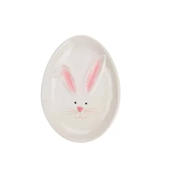   (Húsvét) Tányér Ovál Nyuszis 21*15cm ALX119230 (2/gy_24/#)