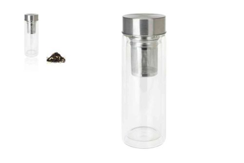 Kulacs Üveg 300ml Teafilterrel CD1000410