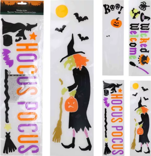 (Halloween) Ablakmatrica Zselés 15*50cm 110680160 (24/gy_96/#)
