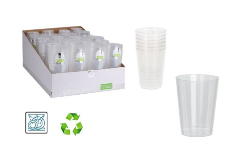 Party Pohár Vizes Műanyag Áttetsző 280ml 6 Darabos 178000620