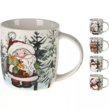  (Karácsony) Bögre Porcelán Dekoros 370ml Q75990990 (12/gy_36/#)