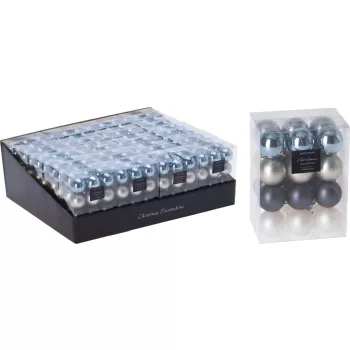   (Karácsony) Karácsonyfadísz Gömb 24 Darabos (30mm) Kavics Színű CAN216580 (20/gy_60/#)