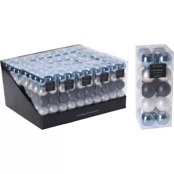   (Karácsony) Karácsonyfadísz Gömb 20 Darabos (40mm) CAN217080 (20/gy_40/#)