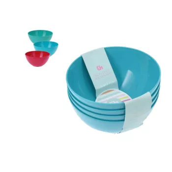 Tál Műanyag 4 Darabos D13,7*H6,5cm 030001650 (12/#)