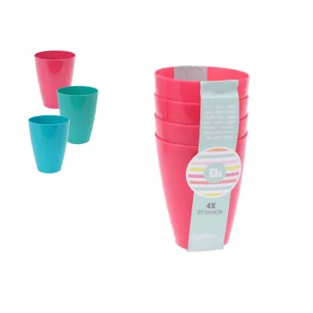 Bögre Műanyag 4 Darabos D13,7*H6,5cm 030001660