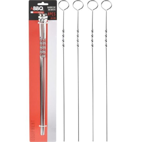 Nyárs Grillezéshez BBQ Fém 38cm 4 Darabos C83500500