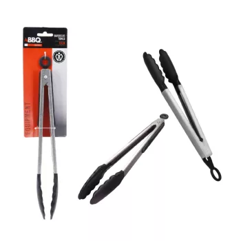 Ételfogó Csipesz Fém+Szilikon 33cm C83500070 (12/gy_48/#)